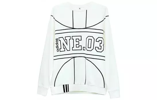 Adidas Neo Толстовка унисекс белая