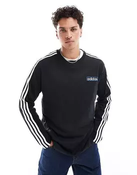 adidas Originals – Adibreak – Черная футболка с длинным рукавом