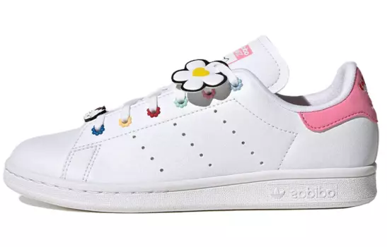 Adidas originals AdiFOM Stan Smith Mule Kids Кроссовки для скейтбординга Дети, White/Pink
