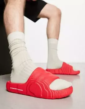 adidas Originals – adilette 22 – шлепанцы ярко-красного цвета