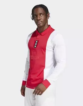 Adidas Originals Ajax Amsterdam юбилейная майка белого цвета