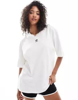 adidas Originals – базовое – Белая футболка