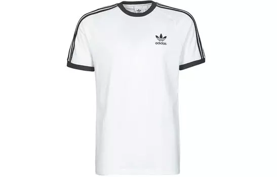 Adidas Originals Белая футболка Adicolor Classics с 3 полосками, белый
