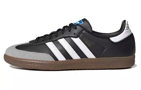 Кроссовки Adidas Samba Vegan Black Gum, черный (размер RU 37,5)