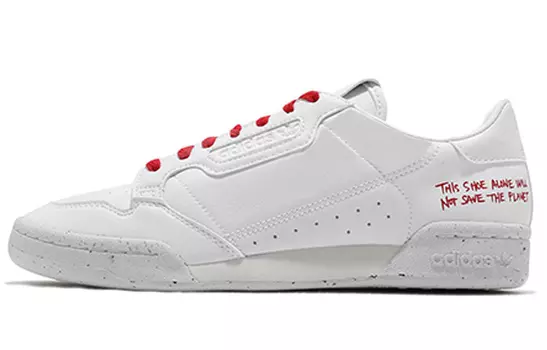 Adidas Originals Continental 80 Clean Classics White Scarlet
