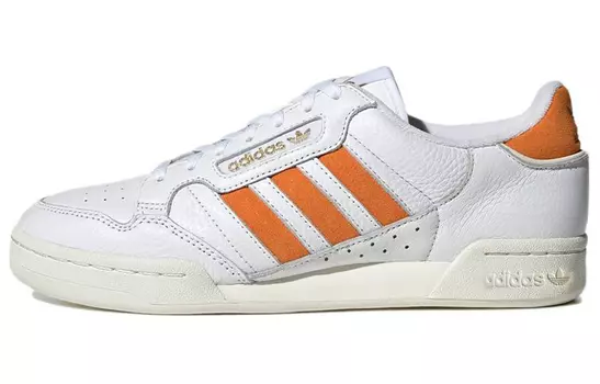 Кроссовки Continental 80 Adidas Originals Stripes 'White Orange Rush'