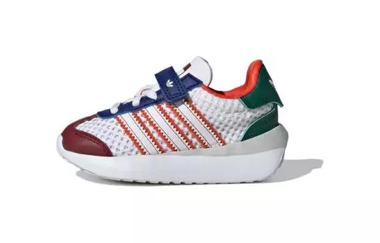 Adidas originals COUNTRY Кроссовки для малышей TD, White/College Orange/Victory Blue