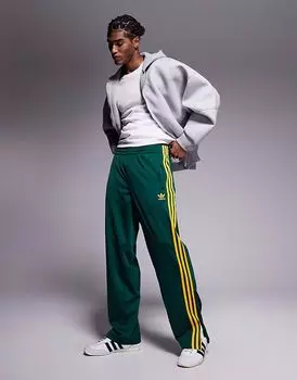 Adidas Originals - Firebird - Спортивные штаны зеленого и желтого цветов