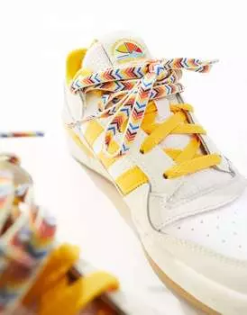 adidas Originals Forum Низкие кроссовки белого/желтого цвета с резиновой подошвой
