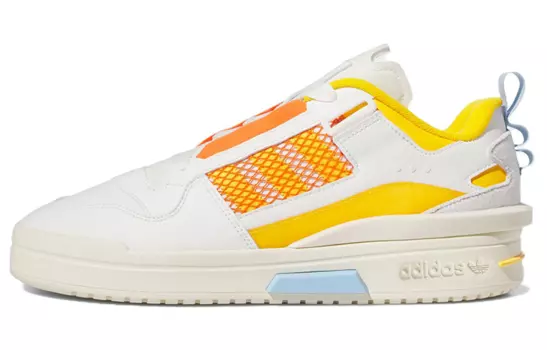 Adidas originals FORUM Обувь для скейтбординга унисекс, White/Yellow/Orange