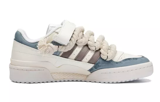 Кроссовки Adidas Originals FORUM Skateboard Shoes Unisex Low-Top Blue Brown/White