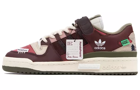 Кроссовки Adidas Originals FORUM Skateboard Shoes Unisex Low-Top Red/Brown