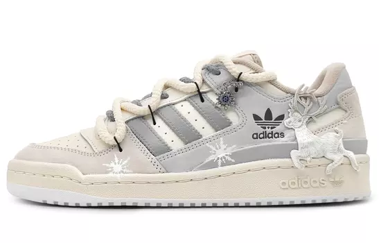 Кроссовки Adidas Originals FORUM Skateboard Shoes Unisex Low-Top Beige