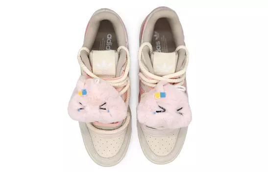 Кроссовки Adidas Originals FORUM Skateboard Shoes Unisex Low-Top White Gray