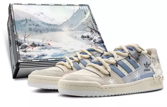 Кроссовки Adidas Originals FORUM Skateboard Shoes Unisex Low-Top Beige