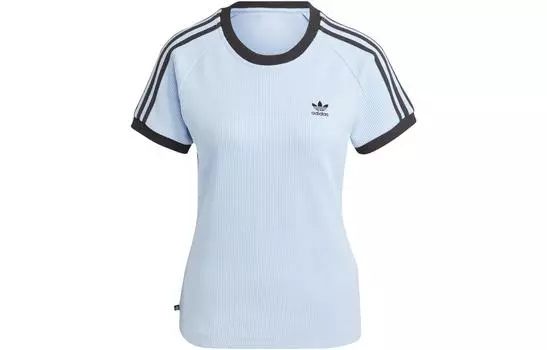 Adidas Originals Футболка с втачными рукавами женская синяя
