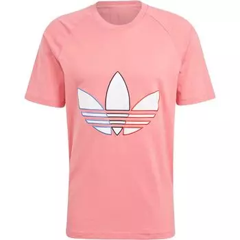 Adidas Originals Футболка унисекс кораллово-розовая