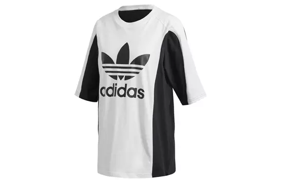 Adidas Originals Футболка женская черно-белая