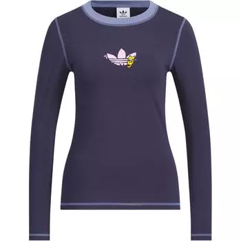 Adidas Originals Футболка женская, темно-чернильно-синяя
