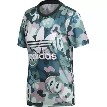 Adidas Originals Футболка женская зеленая