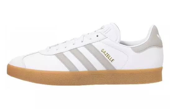Adidas originals GAZELLE Series Lifestyle Обувь унисекс, White/Gray