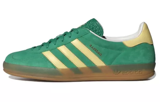 Adidas originals GAZELLE Series Обувь для скейтбординга унисекс, Blue/Yellow