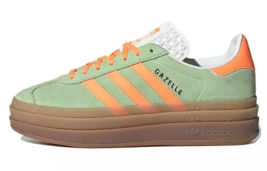 Adidas originals GAZELLE Series Обувь для скейтбординга унисекс, Aloe Wash/Hazelnut/Feather Gray