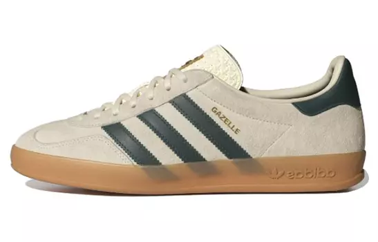Adidas originals GAZELLE Series Обувь для скейтбординга унисекс, Beige/Black