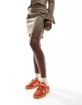 Adidas Originals - Handball Spezial - красно-белые кроссовки на резиновой подошве