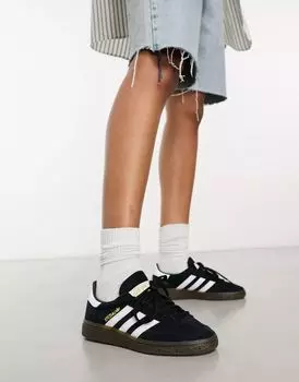 adidas Originals – Handball Spezial – кроссовки черного цвета на резиновой подошве