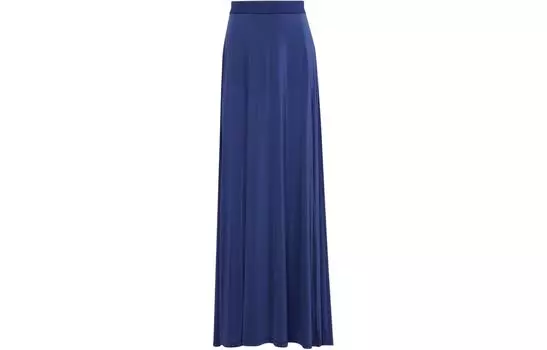 Adidas Originals Юбка макси из струящейся ткани премиум-класса, повседневная, длинная, женская, темно-синяя