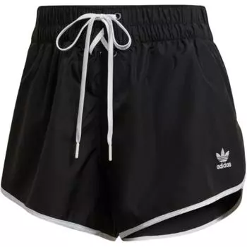 Adidas Originals Классические повседневные шорты Adicolor, женские, черно-белые