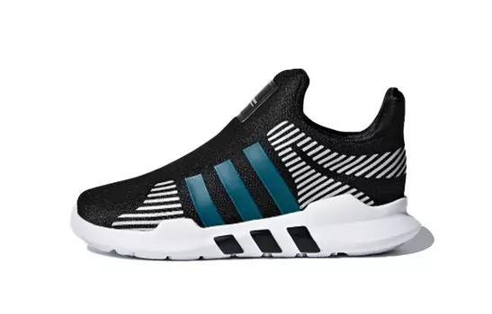 Кроссовки детские Adidas originals TD с полосками, черно-белый
