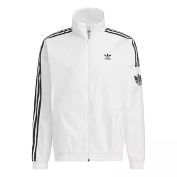 Adidas Originals Куртка RETRO TREFOIL унисекс ярко-белая