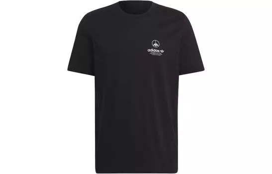 Футболка мужская Adidas Originals с принтом на спине, черный