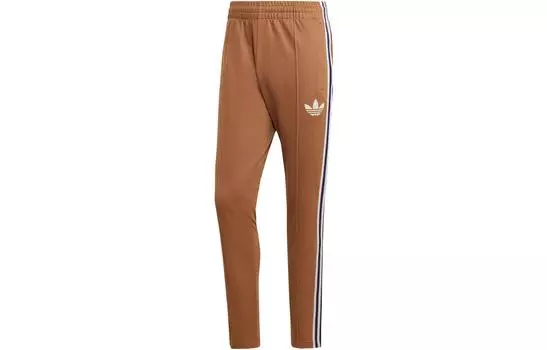 Adidas Originals Мужские трикотажные спортивные штаны, цвет Brown