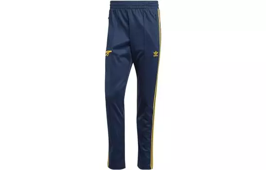 Adidas Originals Мужские трикотажные спортивные штаны, цвет Collegiate Navy/Tribe Yellow