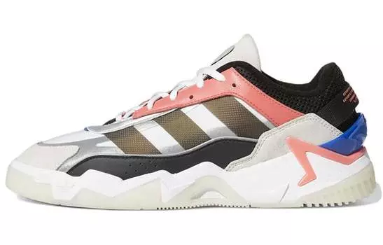 Кроссовки Adidas Originals Niteball 2.0 Lifestyle Unisex, белый/розовый/темно-коричневый