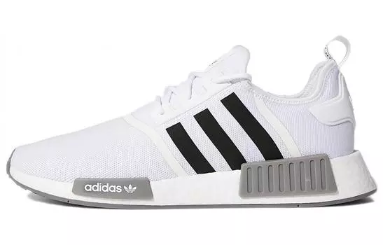 Adidas originals NMD R1 Primeblue Белый Черный Серый