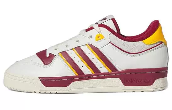 Adidas originals Обувь для скейтбординга Rivalry унисекс, Sail/Dark Team Red/Dark Smoke Grey/Metallic Gold Grain