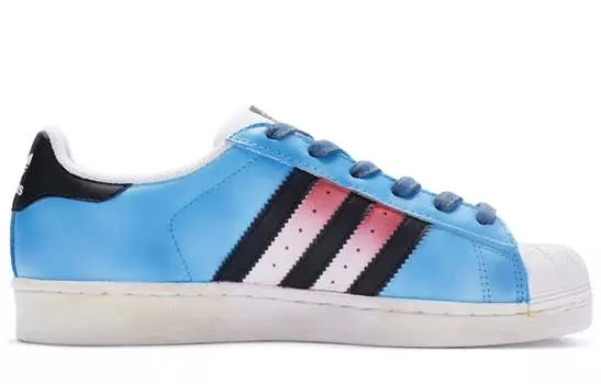 Кроссовки Adidas Originals Skateboard Shoes Unisex Low-Top White Black Blue