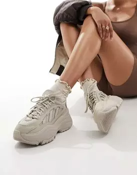 adidas Originals Ozgaia тройные бежевые кроссовки на массивной подошве