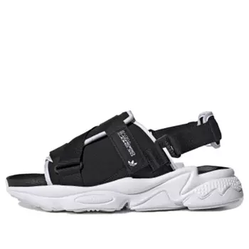 adidas originals Ozweego Sandal Fashion Velcro Casual Unisex Black White Sandals 'Black White' GZ8410