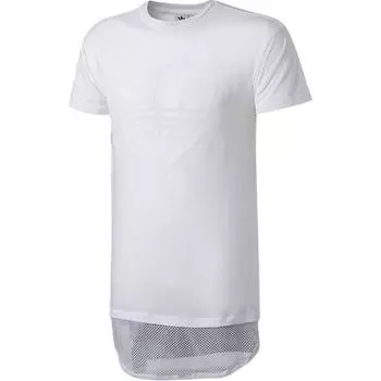 Adidas Originals Платье с короткими рукавами женское белое