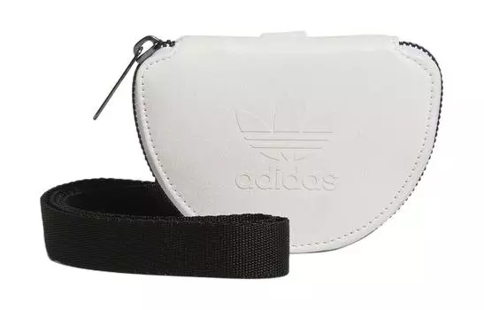 Adidas Originals Полиуретановый кошелек для монет, маленький, унисекс, классический, белый