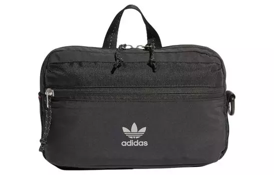 Adidas Originals Поясная сумка из переработанного полиамида, обычная, мужская, черная