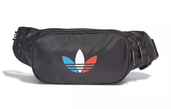 Adidas Originals Поясная сумка из полиэстера, обычная, унисекс, черная