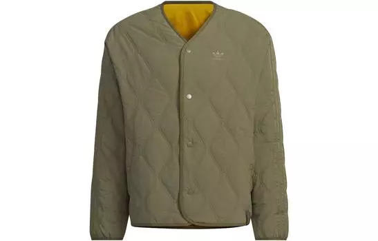 Adidas Originals Пуховик унисекс Strata оливково-зеленый