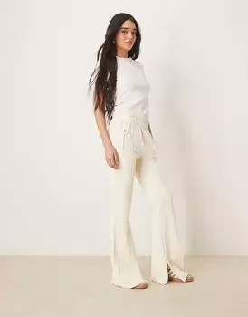 Adidas Originals - Расклешенные балетные леггинсы кремово-белого цвета