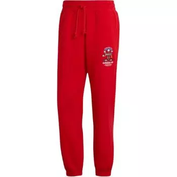Adidas Originals Рождественские трикотажные спортивные брюки унисекс ярко-красные